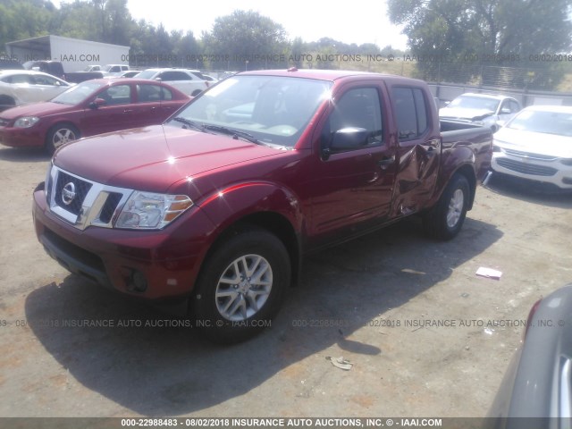 1N6AD0EV8JN759994 - 2018 NISSAN FRONTIER S/SV/SL/PRO-4X RED photo 2