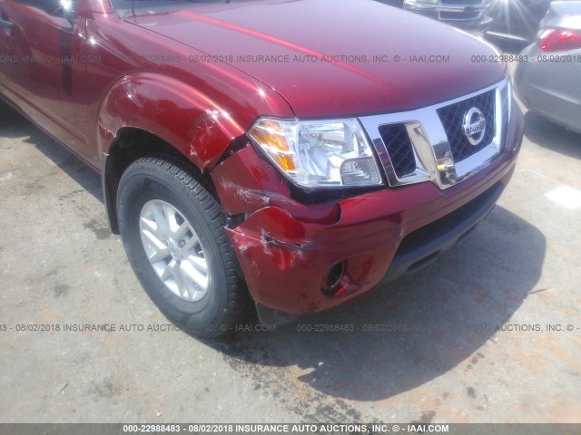 1N6AD0EV8JN759994 - 2018 NISSAN FRONTIER S/SV/SL/PRO-4X RED photo 6