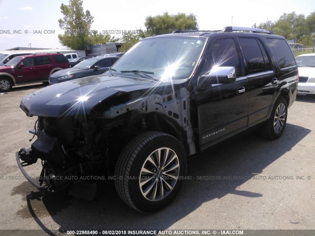 5LMJJ2HT7FEJ02430 - 2015 LINCOLN NAVIGATOR BLACK photo 2