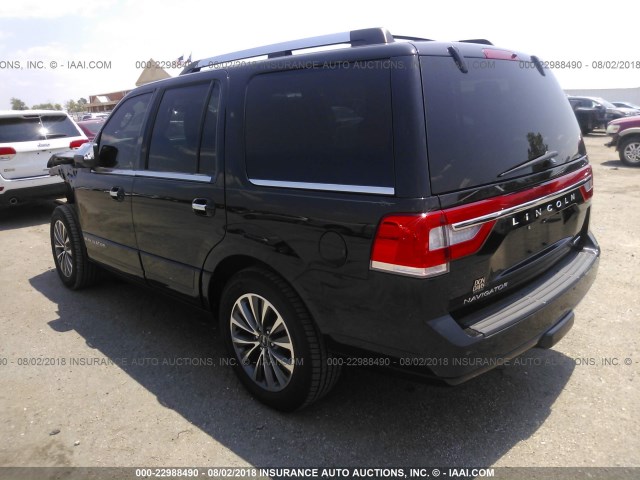 5LMJJ2HT7FEJ02430 - 2015 LINCOLN NAVIGATOR BLACK photo 3