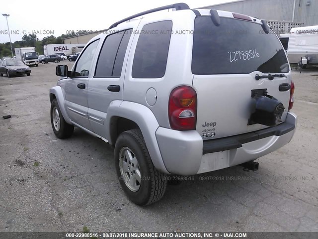 1J4GL58KX3W567711 - 2003 JEEP LIBERTY LIMITED SILVER photo 3