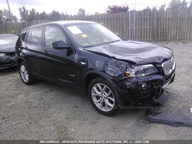 5UXWX7C53E0E77570 - 2014 BMW X3 XDRIVE35I BLACK photo 1