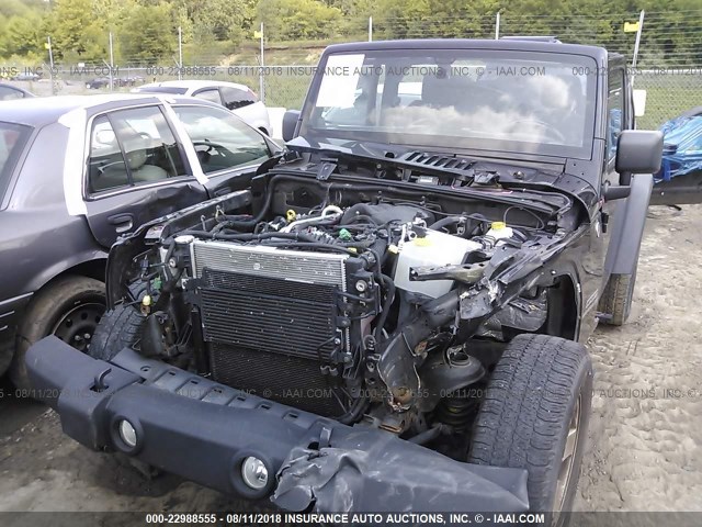 1C4AJWAG1CL262810 - 2012 JEEP WRANGLER SPORT 黑色 照片 6