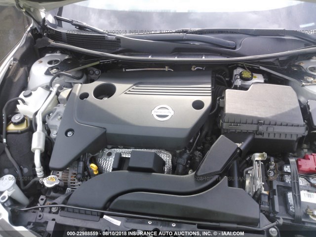 1N4AL3AP1DC181628 - 2013 NISSAN ALTIMA 2.5/S/SV/SL SILVER photo 10