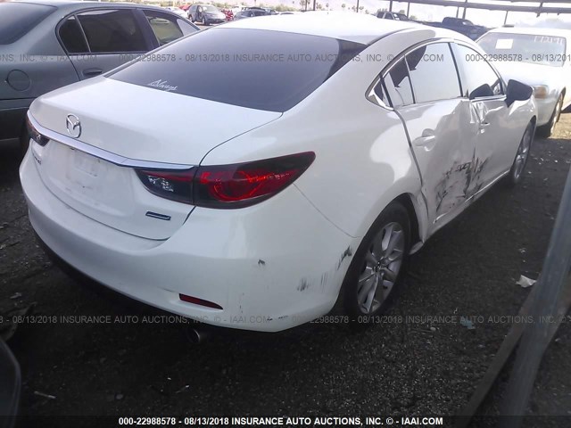 JM1GJ1U62F1166474 - 2015 MAZDA 6 SPORT WHITE photo 4