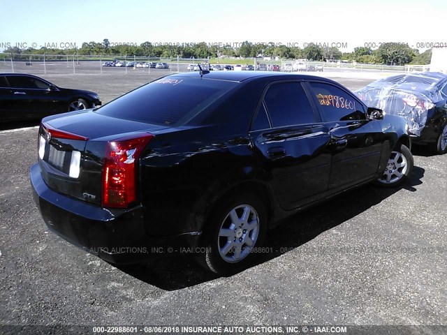 1G6DM57T870159705 - 2007 CADILLAC CTS BLACK photo 4