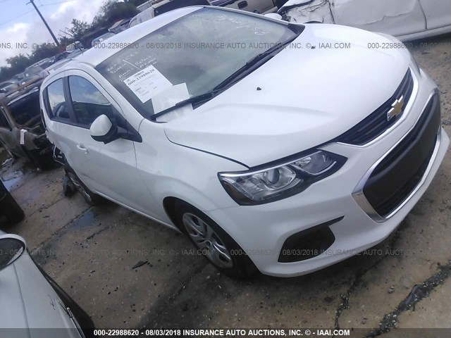 1G1JG6SG3H4149416 - 2017 CHEVROLET SONIC WHITE photo 1