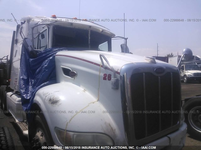 1XPHD49X89D792417 - 2009 PETERBILT 386 WHITE photo 1