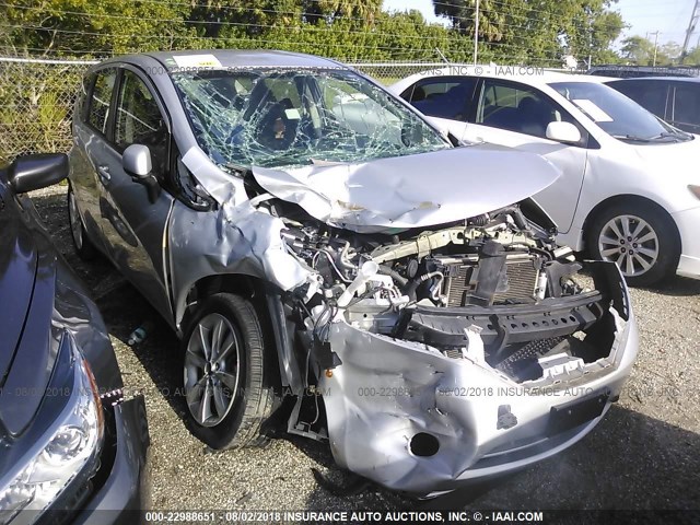 3N1CE2CP0EL427193 - 2014 NISSAN VERSA NOTE S/S PLUS/SV/SL SILVER photo 1