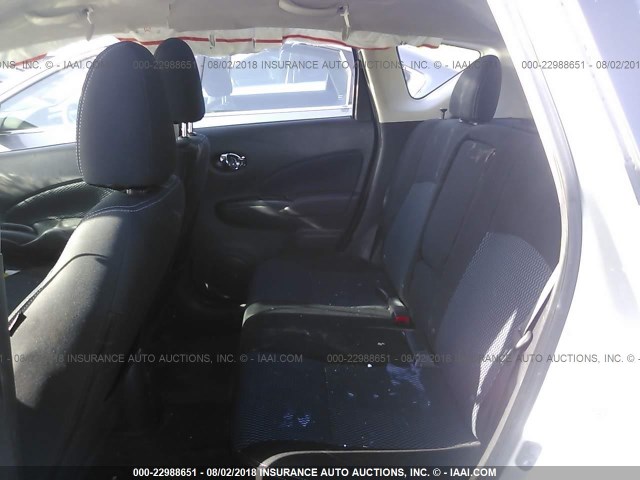 3N1CE2CP0EL427193 - 2014 NISSAN VERSA NOTE S/S PLUS/SV/SL SILVER photo 8