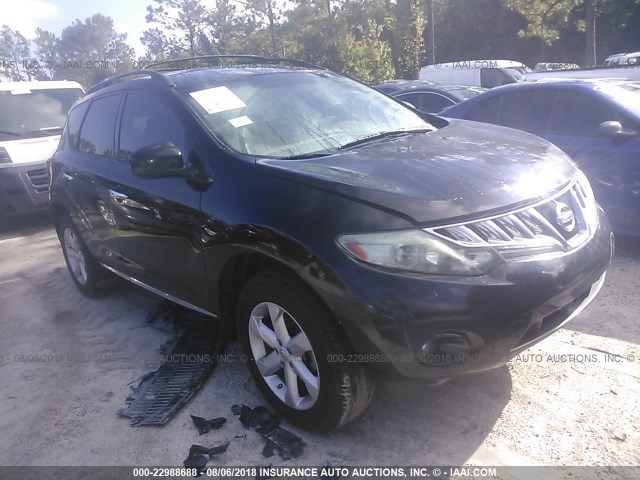 JN8AZ1MU7AW009486 - 2010 NISSAN MURANO S/SL/LE BLACK photo 1