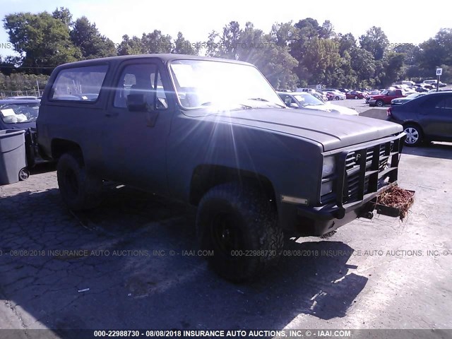 1G8ED18J5FF120986 - 1985 CHEVROLET D10 MILITARY BLAZER GREEN photo 1