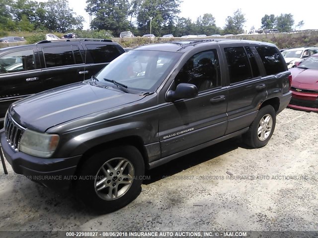 1J4GW48SX3C594376 - 2003 JEEP GRAND CHEROKEE LAREDO GRAY photo 2