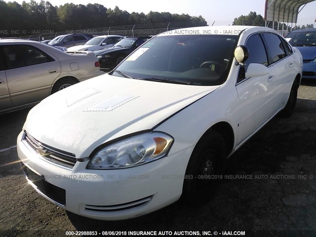 2G1WS55R679417026 - 2007 CHEVROLET IMPALA POLICE WHITE photo 2