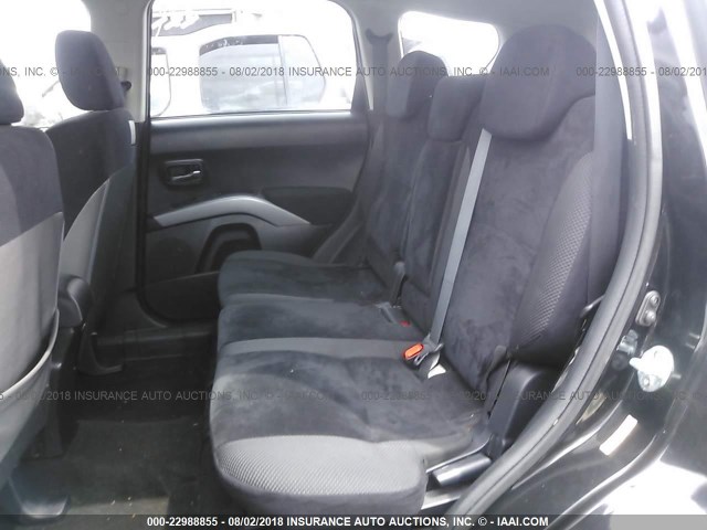 JA4AT2AW4AZ002089 - 2010 MITSUBISHI OUTLANDER ES შავი ფოტო 8