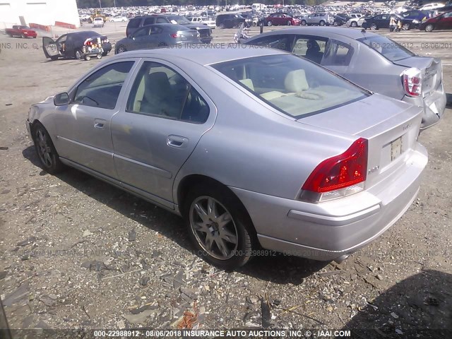 YV1RS592452440571 - 2005 VOLVO S60 2.5T SILVER photo 3