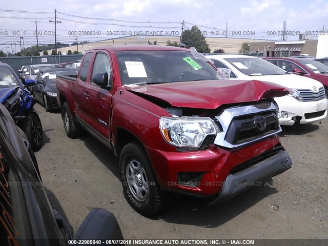 5TFTX4CN1FX057573 - 2015 TOYOTA TACOMA ACCESS CAB RED photo 1