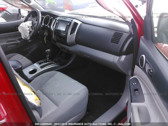 5TFTX4CN1FX057573 - 2015 TOYOTA TACOMA ACCESS CAB RED photo 5