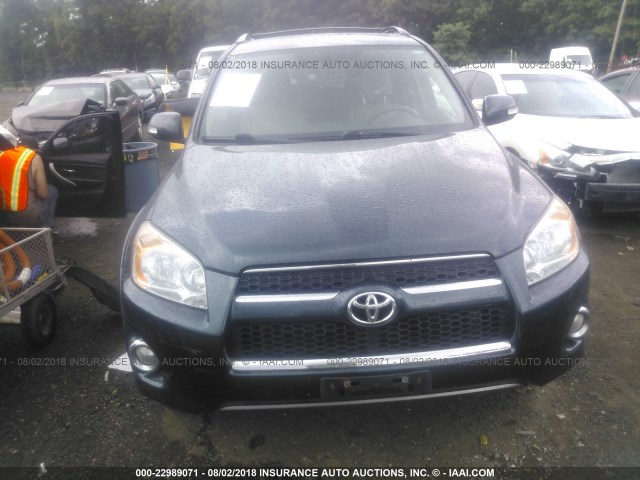 2T3DF4DV2BW154074 - 2011 TOYOTA RAV4 LIMITED GREEN photo 6