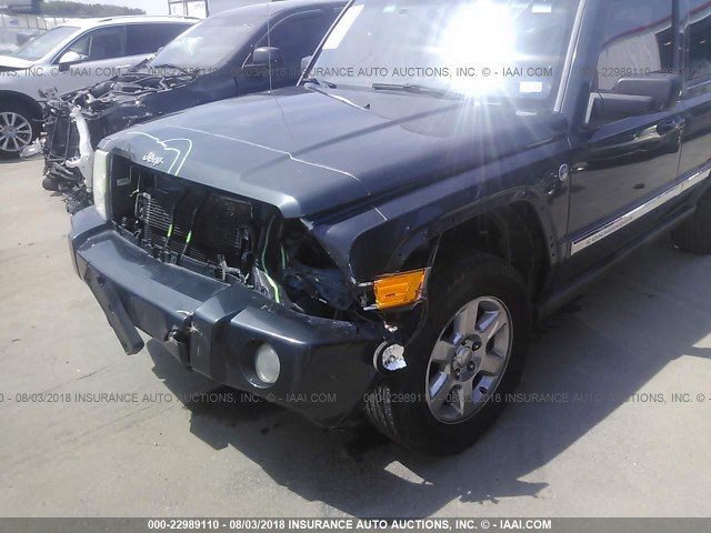 1J8HG58287C608867 - 2007 JEEP COMMANDER LIMITED BLUE photo 6