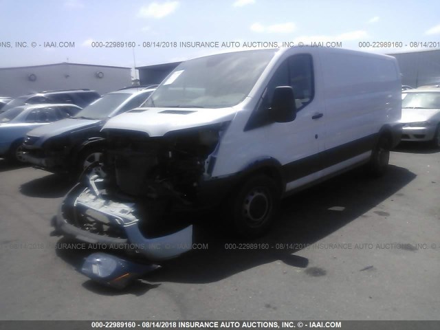 1FTYE1ZM6HKA56606 - 2017 FORD TRANSIT T-150 WHITE photo 2