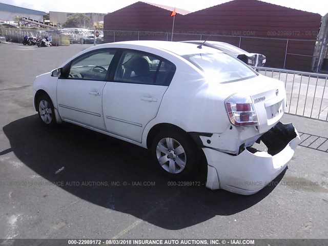 3N1AB61E59L619627 - 2009 NISSAN SENTRA 2.0/2.0S/2.0SL WHITE photo 3