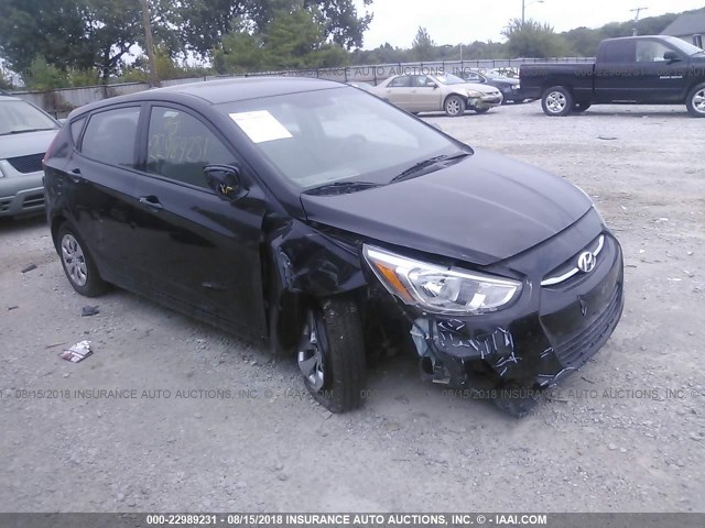 KMHCT5AE0FU233627 - 2015 HYUNDAI ACCENT GS BLACK photo 1