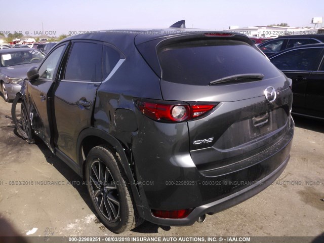 JM3KFADL3H0105958 - 2017 MAZDA CX-5 GRAND TOURING GRAY photo 3