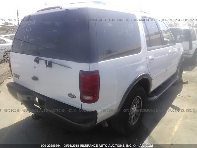 1FMPU16L5YLC22887 - 2000 FORD EXPEDITION XLT WHITE photo 4