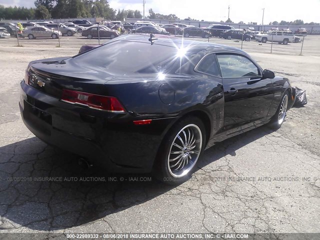 2G1FA1E39E9128629 - 2014 CHEVROLET CAMARO LS BLACK photo 4