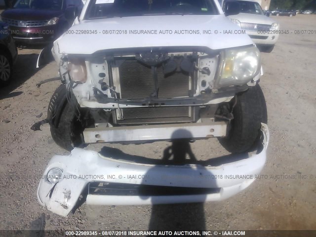 5TETU62N95Z117709 - 2005 TOYOTA TACOMA PRERUNNER ACCESS CAB WHITE photo 6