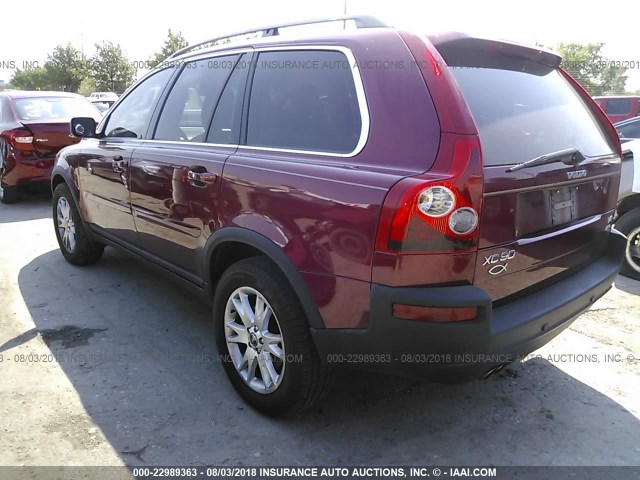 YV1CZ852751200137 - 2005 VOLVO XC90 V8 RED photo 3