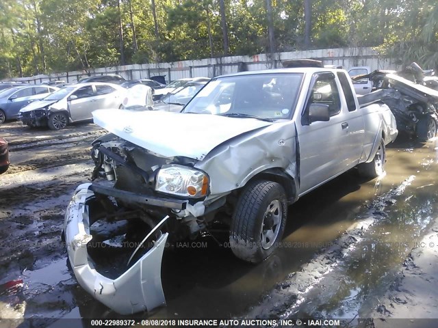 1N6DD26S21C359275 - 2001 NISSAN FRONTIER KING CAB XE SILVER photo 2