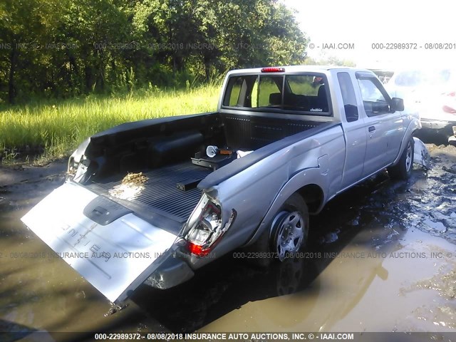 1N6DD26S21C359275 - 2001 NISSAN FRONTIER KING CAB XE SILVER photo 4