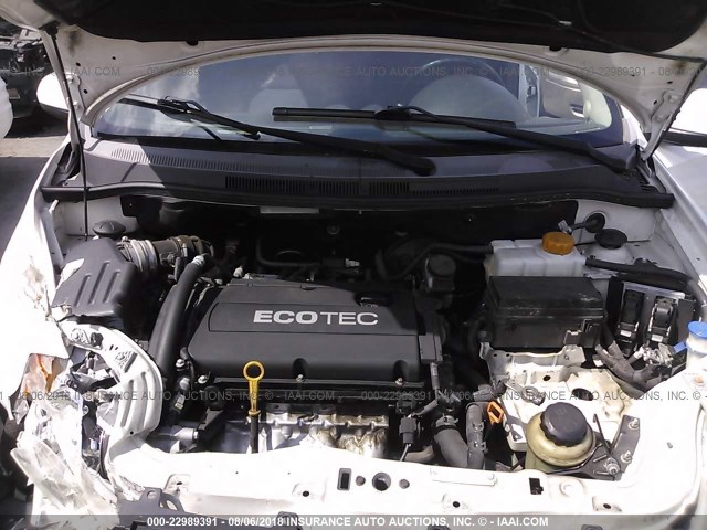 KL1TD5DE7BB134135 - 2011 CHEVROLET AVEO LS/LT 白色 照片 10