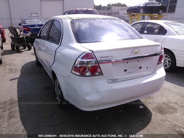 KL1TD5DE7BB134135 - 2011 CHEVROLET AVEO LS/LT 白色 照片 3