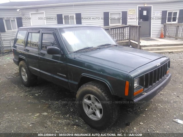 1J4FT28S7YL159749 - 2000 JEEP CHEROKEE SE GREEN photo 1