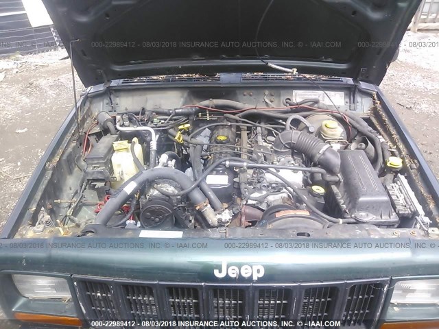 1J4FT28S7YL159749 - 2000 JEEP CHEROKEE SE GREEN photo 10