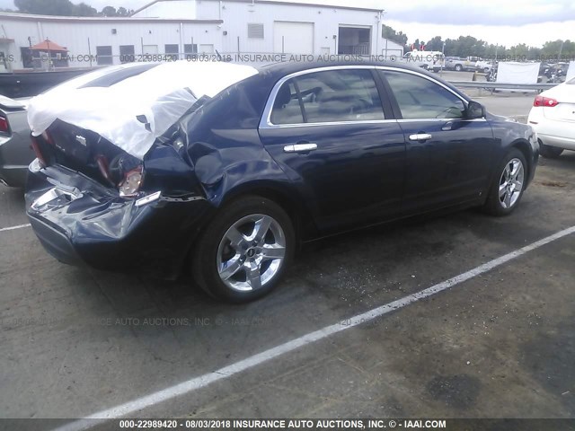 1G1ZG57B39F115315 - 2009 CHEVROLET MALIBU LS Mavi foto 4