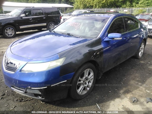 19UUA9F58CA007204 - 2012 ACURA TL ლურჯი ფოტო 2