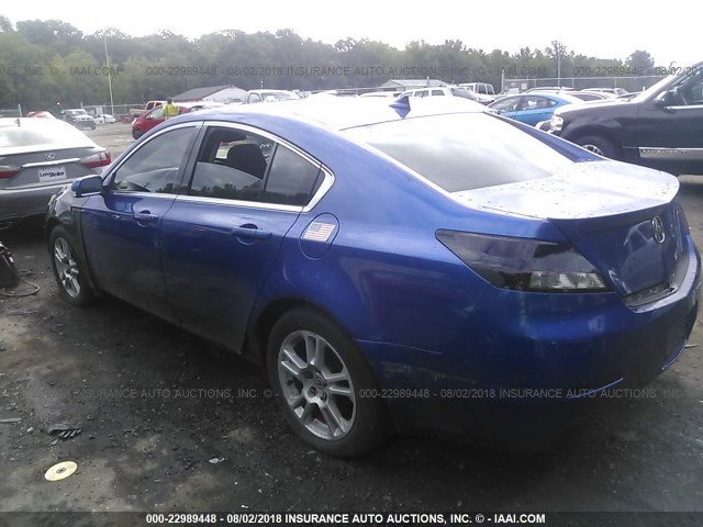 19UUA9F58CA007204 - 2012 ACURA TL ლურჯი ფოტო 3