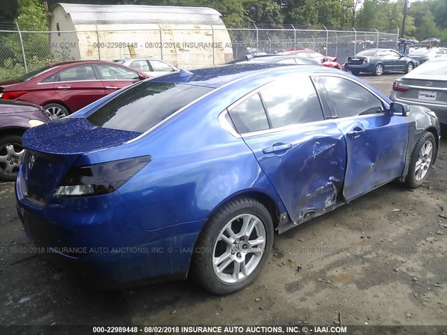 19UUA9F58CA007204 - 2012 ACURA TL ლურჯი ფოტო 4