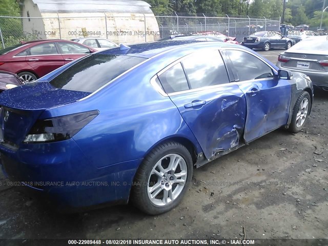 19UUA9F58CA007204 - 2012 ACURA TL BLUE photo 6