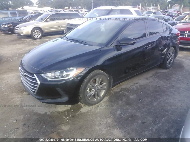 5NPD84LF7HH081918 - 2017 HYUNDAI ELANTRA SE/VALUE/LIMITED BLACK photo 2