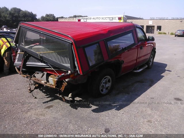 1GCEK14V52Z228473 - 2002 CHEVROLET SILVERADO K1500 RED photo 4