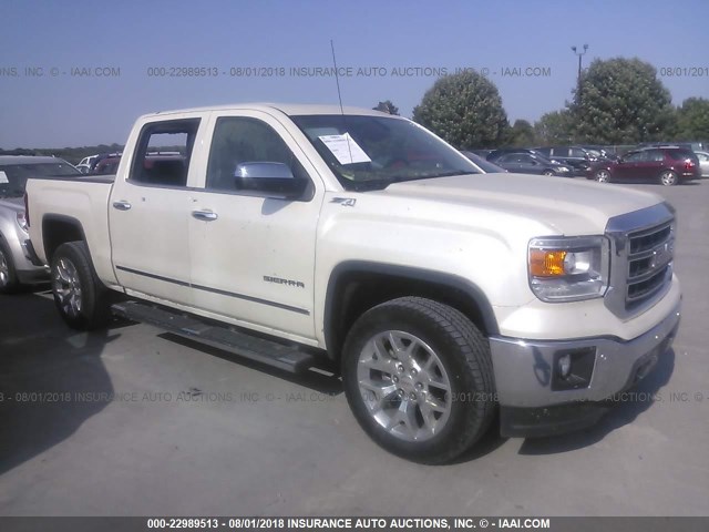 3GTU2VEC5FG328465 - 2015 GMC SIERRA K1500 SLT WHITE photo 1