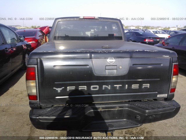 1N6ED27T22C346166 - 2002 NISSAN FRONTIER CREW CAB XE/CREW CAB SE BLACK photo 6