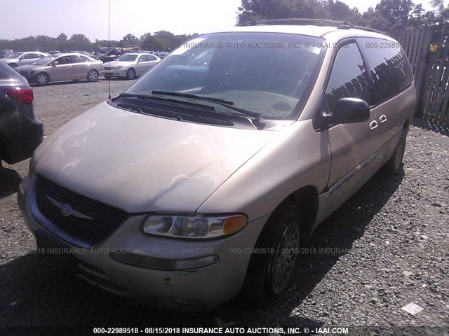 1C4GP64L6WB527958 - 1998 CHRYSLER TOWN & COUNTRY LXI GOLD photo 2