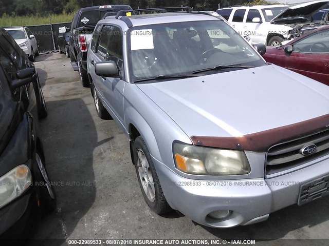 JF1SG65603H760817 - 2003 SUBARU FORESTER 2.5XS SILVER photo 1