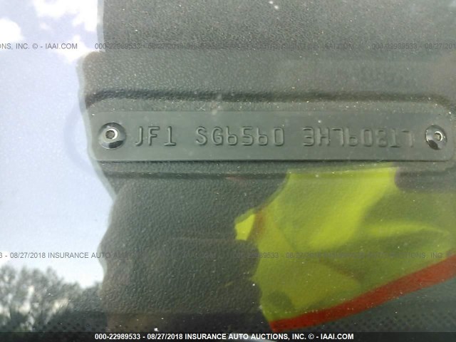 JF1SG65603H760817 - 2003 SUBARU FORESTER 2.5XS Argent photo 9